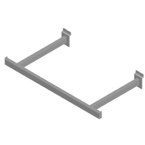 Sidehng / bjlestang 60cm til rillepanel. Gr