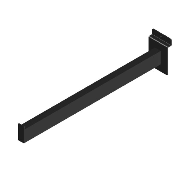 Fronthng / ligehng 35cm til rillepanel. Sort