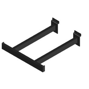 Sidehng / bjlestang 30cm til rillepanel. Sort