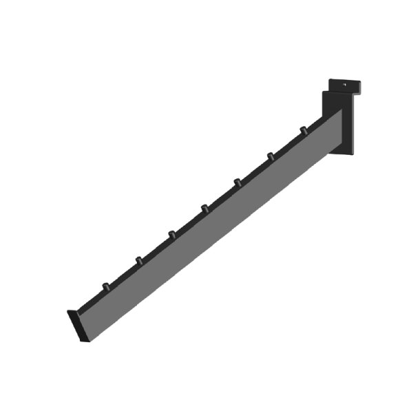 Skrhng 40cm til rillepanel. Sort