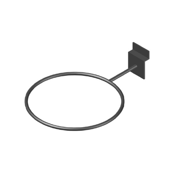 Boldring til rillepanel. Sort