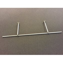 V�gmonteret b�jlestang, b�rstet rustfri st�l