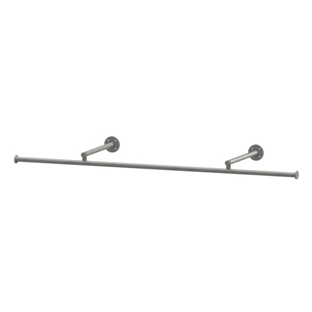 V�gmonteret b�jlestang, b�rstet rustfri st�l